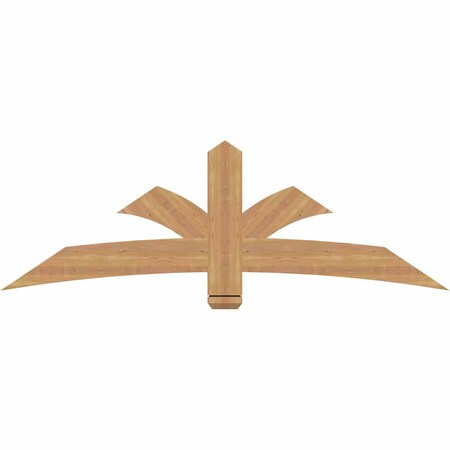 Ekena Millwork Davenport Timber Gable Bracket, Western Red Cedar, 72"W x 24"H x 1 1/2"D x 5 1/2"F, 8/12 Pitch GBW072X24X0206DAV00SWR